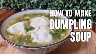 How to make commercial frozen dumplings into fascinating DUMPLING SOUP  How to cook dumpling soup [upl. by Keynes843]