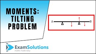 Moments  Tilting problem  ExamSolutions [upl. by Maggy]