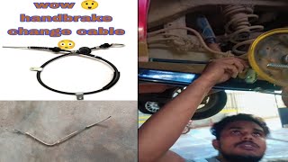 how to change handbrake  😱 handbrake cable  😳 handbrake not working video viral trenting [upl. by Trinl287]