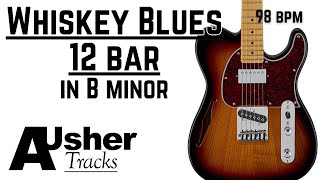 Whiskey Blues 12 Bar Guitar Backing Track Jam in B minor [upl. by Gilboa]