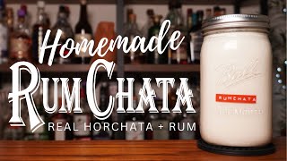 Homemade RUMCHATA ★ Real Horchata  Rum  No Artificial Flavors [upl. by Asiral]