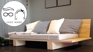 Simple DIY Lounge Sofa Made With Plywood and Twin Size Mattress [upl. by Weinhardt]