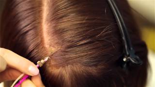 How to install Hair Feather Extension Tutorial  Hair feathers Moonlight Feather [upl. by Barolet]