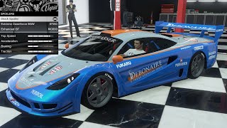 GTA 5  Past DLC Vehicle Customization  Progen Tyrus McLaren F1 GTR LT [upl. by Chap]