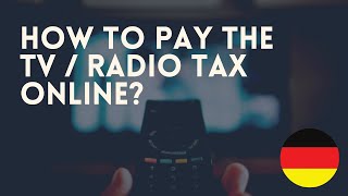 Pay TV Radio Tax in minutes [upl. by Derfla]