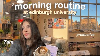 7AM PRODUCTIVE MORNING ROUTINE at edinburgh uni motivating [upl. by Ellainad686]