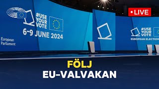 EUVALVAKA 2024 Live från Europaparlamentet i Bryssel [upl. by Arianie]