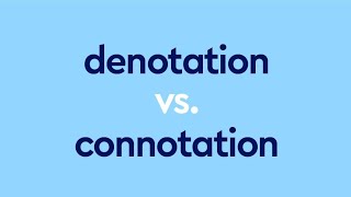 Difference Between Denotation And Connotation in English With Definitions Examples and Pictures [upl. by Fanchan]