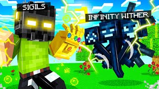 FIGHTING the INFINITY WITHER in Insane Craft [upl. by Doowron719]