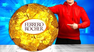 Géant Ferrero Rocher  Comment faire le plus grand du monde DIY Ferrero Rocher par Vanzai [upl. by Saw]