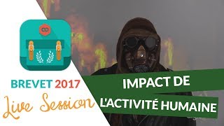 Brevet 2017  Révisions de SVT en live  Impact de lactivité humaine  digiSchool [upl. by Chicky]