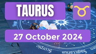 Taurus horoscope  Taurus Horoscope for Today 27 October 2024 [upl. by Annayhs33]