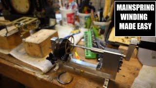 Ollie Baker style mainspring winder  quick view [upl. by Boser]