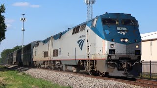 7 Trains around Auburn Virden and Chatham Illinois [upl. by Eiramacissej]