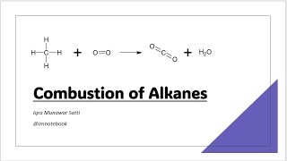 Combustion of Alkanes  Difference between Complete and Incomplete Combustion imnoteboook [upl. by Cleon]