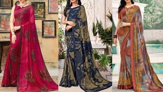 Buy Designer Party Wear Saree  Georgette Saree  Chiffon Saree  Silk Saree Cheapest rates [upl. by Corissa]