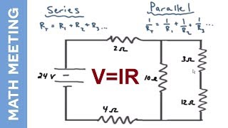 Circuit analysis  Solving current and voltage for every resistor [upl. by Dennard738]