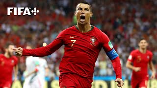 Cristiano Ronaldos Free Kick Goal vs Spain  2018 FIFA World Cup [upl. by Enelyam]