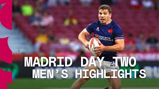 Its an Antoine Dupont MASTERCLASS  Madrid Mens HSBC SVNS Day Two Highlights [upl. by Enad415]