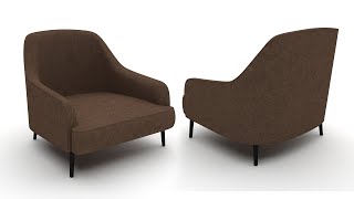 Autodesk 3ds Max Armchair Modeling Tutorial [upl. by Ignacio]