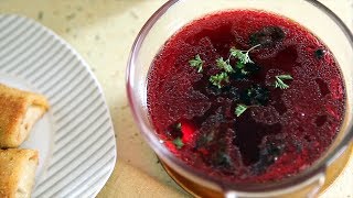 Rezept Borschtsch Rote Bete Suppe [upl. by Rasure]