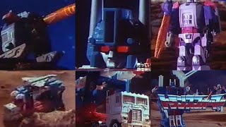 Transformers generation one ultra Magnus amp Galvatron vintage Japanese to commercial Takara advert [upl. by Htomit]