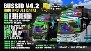 BUSSID V42 OBB MOD HINO RK8 JET DARAT SUOSS  GRAFIK HD REALISTIS  FULL ROMBAK NUANSA INDONESIA [upl. by Anoyi98]