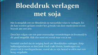 Soja en Hoge bloeddruk [upl. by Tresa]