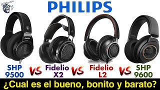 La batalla de los Philips  SHP 9500 vs Fidelio X2 vs SHP 9600 vs Fidelio L2 [upl. by Gnohp308]