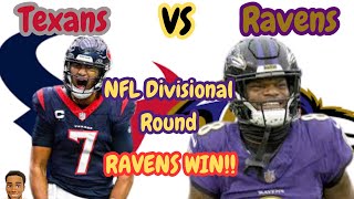 Ravens BEAT The Texans 3410 Congratulations From A Vikings Fan Ravens In The AFC Title Game [upl. by Rhody]