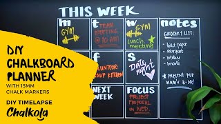 DIY Chalkboard Planner Must Watch [upl. by Camille]