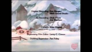 A Smurfs Christmas Special Credits Roll  1994  The Cartoon Network [upl. by Ameehsat]