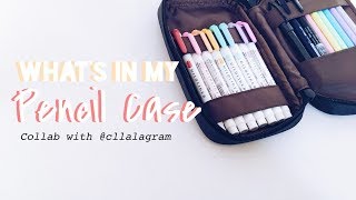 what’s in my pencil case ✏️ collab with christine  justinebujo [upl. by Huntlee]