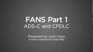 ADSC amp CPDLC FANS pt 1 [upl. by Ubana]