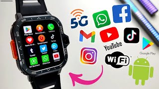 PGD WATCH 5G  SMARTWATCH SISTEMA FULL ANDROID 81  4GB RAM 64GB ROM  Dual Câmera  REVIEW [upl. by Nikral333]