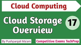 Lec  61 Cloud Storage Overview in Cloud Computing in Hindi [upl. by Initof]