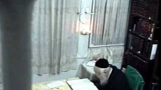 Rare Video Footage of Harav Elyashiv Learning at Home without music [upl. by Eilime]