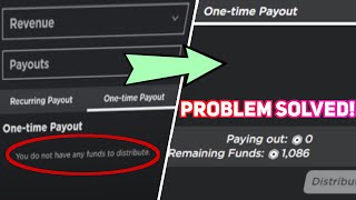 2020 FIX YOU DO NOT HAVE ANY FUNDS TO DISTRIBUTE ERROR IN ROBLOX GROUP [upl. by Ranitta]