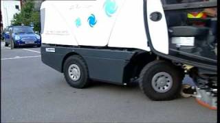 Archive Johnston Sweepers CX200 Compact Street Sweeper for road sweeping in urban areas [upl. by Eylk]