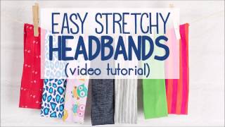 Stretchy Headband Tutorial [upl. by Nicole]