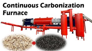 Continuous Carbonization Furnace Revolutionizing Waste Inside the Charcoal Charring Process [upl. by Nedra]