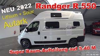 Fiat Ducato Modell 2022 💖Super Kurzes Wohnmobil RANDGER R 550 Tolles Konzept auf 540 M 👍✌ [upl. by Neville948]