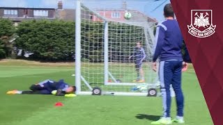 BAR AND IN Aaron Cresswell scores stunner in training [upl. by Klatt]