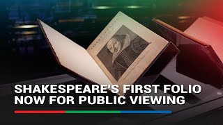 Now for public viewing  82 copies of Shakespeares First Folio  ABSCBN News [upl. by Florette]