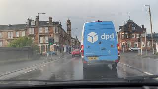 Driving in Glasgow  Govanhill to the Squinty Bridge  December 2020 [upl. by Ecar]