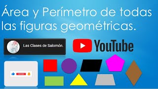 Cómo sacar el area y perimetro de todas las figuras geometricas [upl. by Suiram]