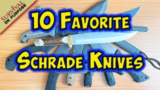 10 Favorite Schrade Knives  Sharp Saturday [upl. by Arikat]