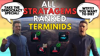 ALL STRATAGEMS RANKED AFTER HUGE BUFFS TERMINIDS SUPER HELLDIVE TIERLIST  Helldivers 2 [upl. by Nimzzaj660]