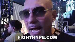 TEOFIMO LOPEZ SR IMMEDIATE REACTION TO SHAKUR STEVENSON DROPPING amp BEATING OSCAR VALDEZ [upl. by Lindie]