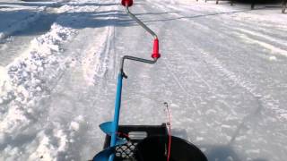 Homemade motorized ice sled [upl. by Anom]